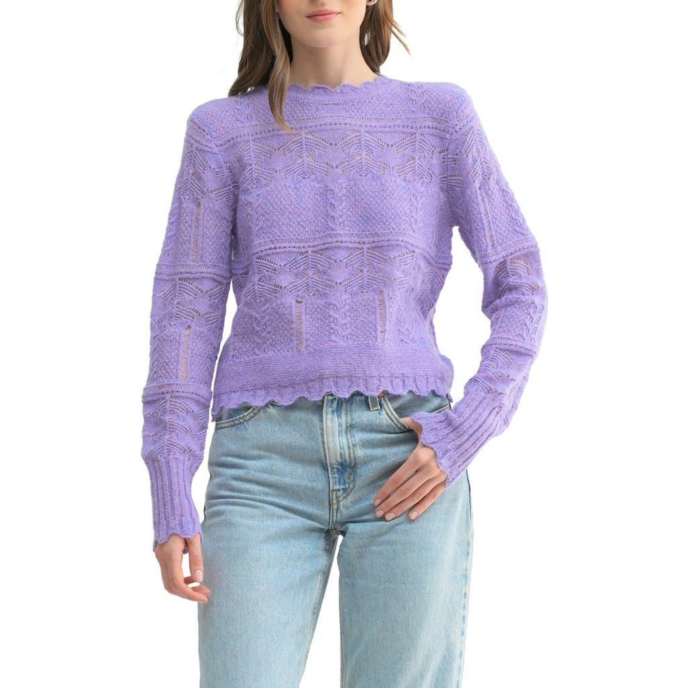 LUSH Purple Knit Sweater